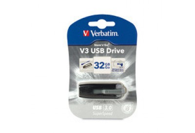 Verbatim V3 USB 3 Stoer and Go 32GB Grey Flash Drive